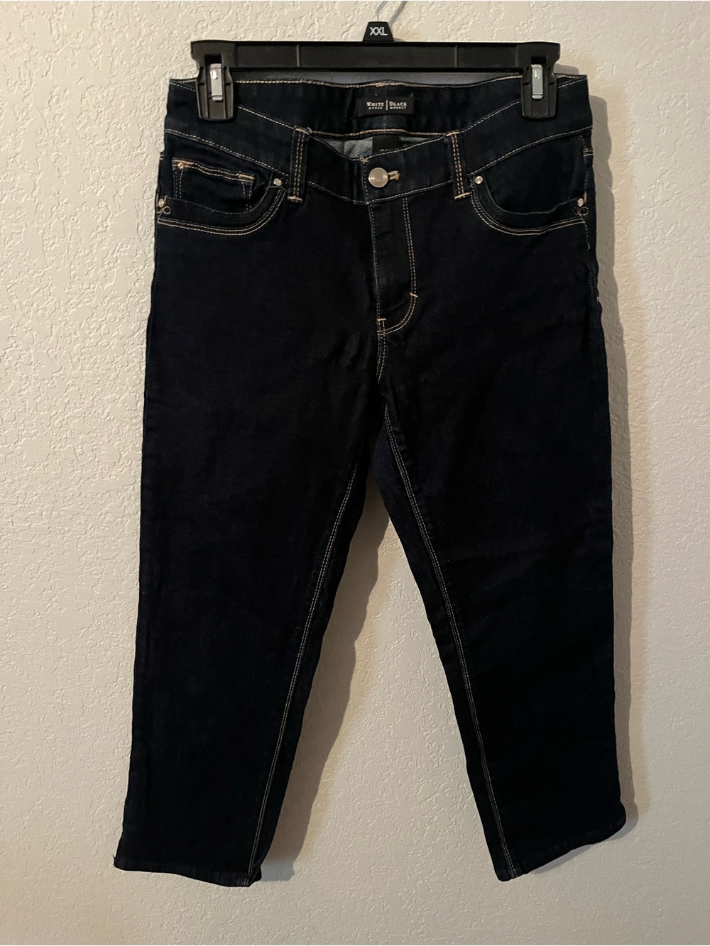 White House Black Market Dark Indigo Cropped Jeans